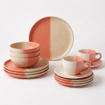 Load image into Gallery viewer, Pink and White Ceramic Set