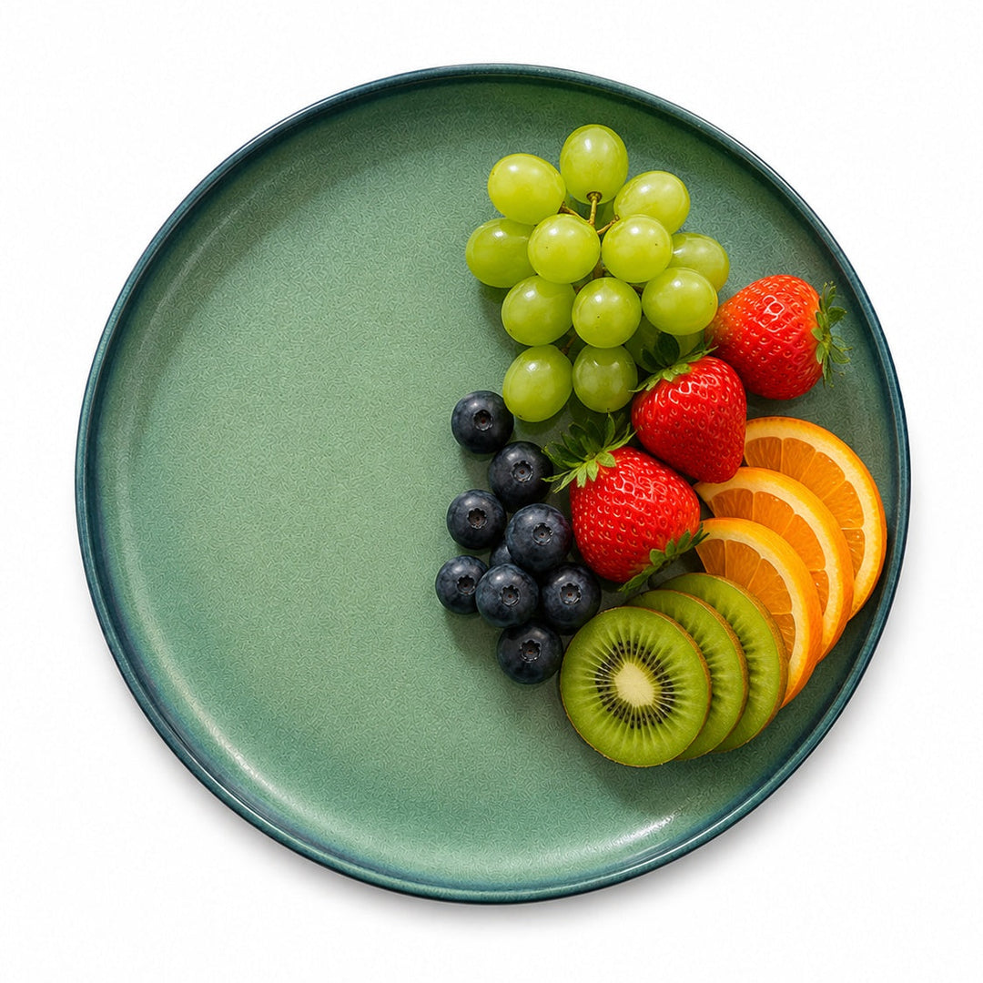 10.5" Reactive Glaze Collar Plate