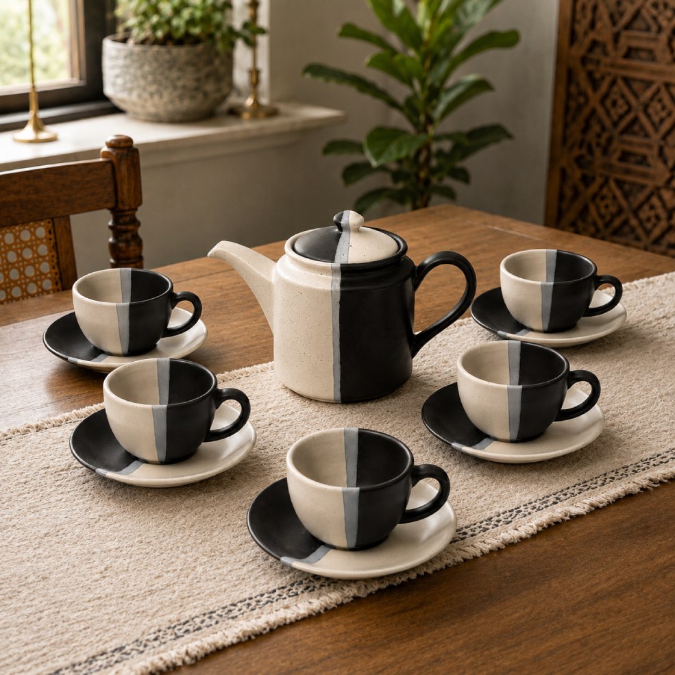 Dual Glaze Tea Set