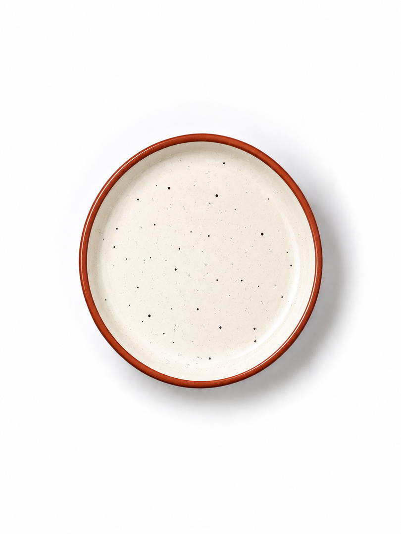 6" Dual Glaze Plate