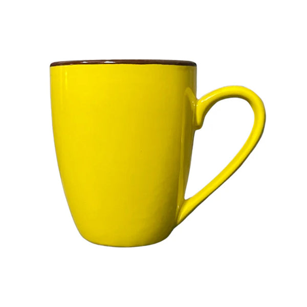 Sunny Yellow with brown detailing