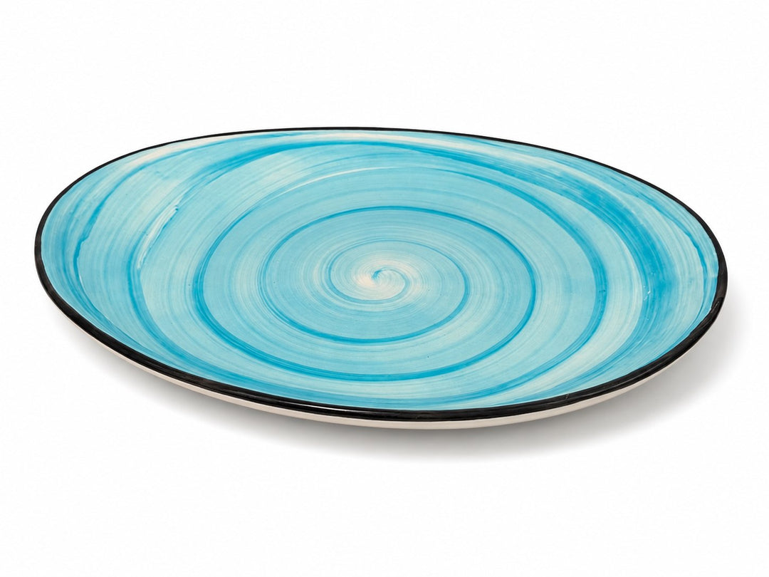 Swirl Oval Rice Dish