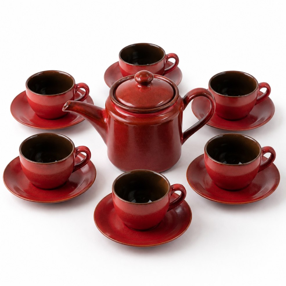 Reactive Glaze Tea Set