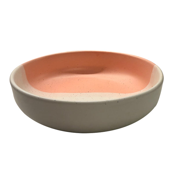 Rice Bowl Matte White and Matte Pink with Sprinkles