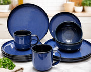 Blue Ceramic Set - 16 Pcs