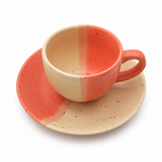 Cup and Saucer- Dual Glaze