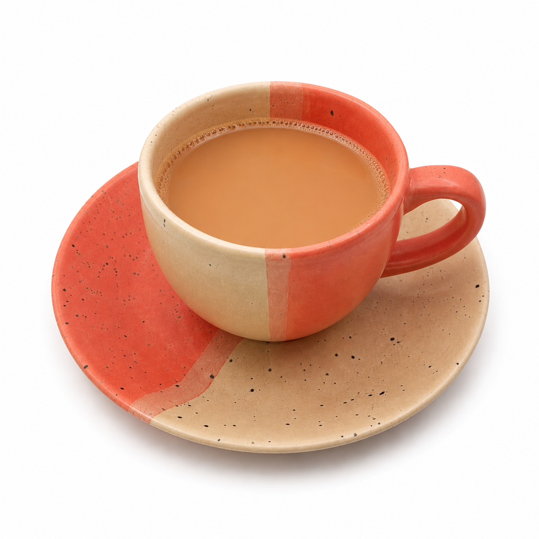 Cup and Saucer- Dual Glaze